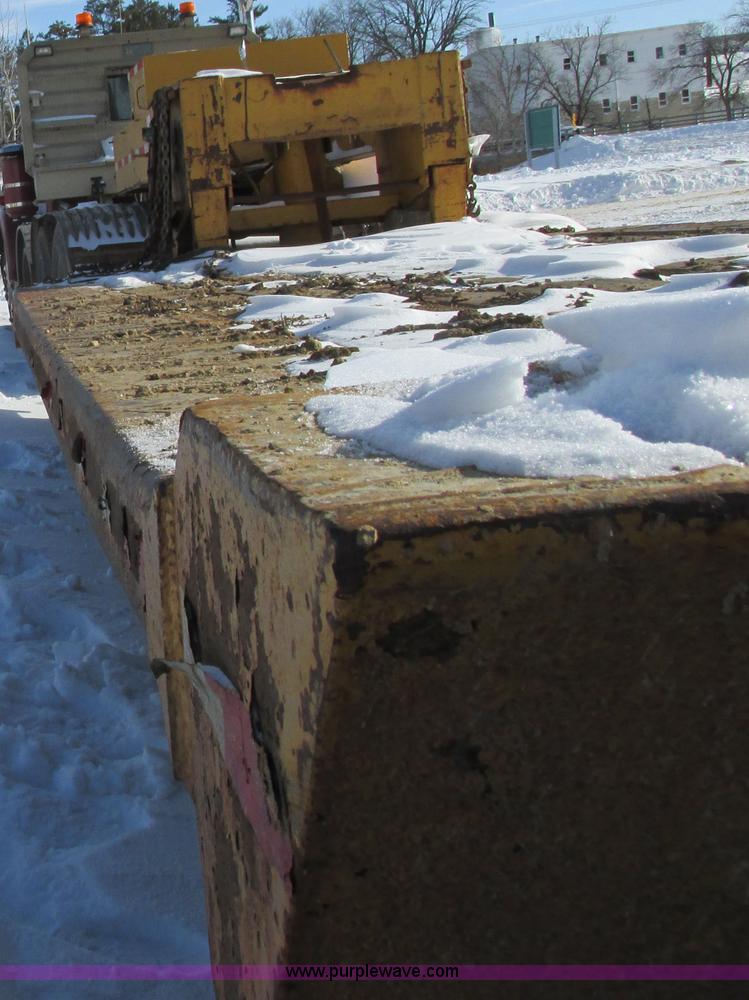 image for item I3799 1972 shop built low boy trailer