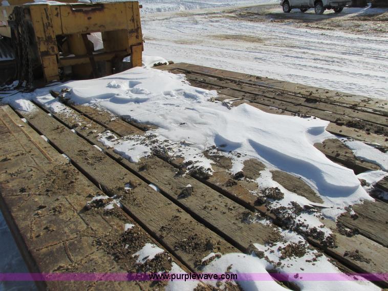 image for item I3799 1972 shop built low boy trailer