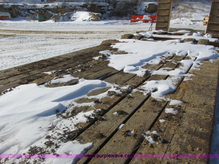 image for item I3799 1972 shop built low boy trailer