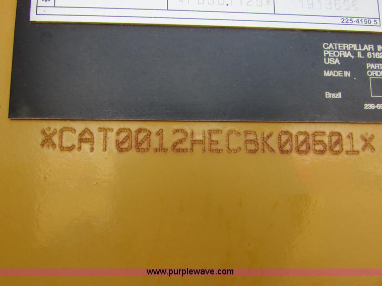 image for item I6676 2005 Caterpillar 12H VHP Plus motor grader