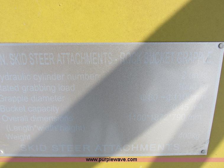 image for item I8766 Skid steer grapple bucket