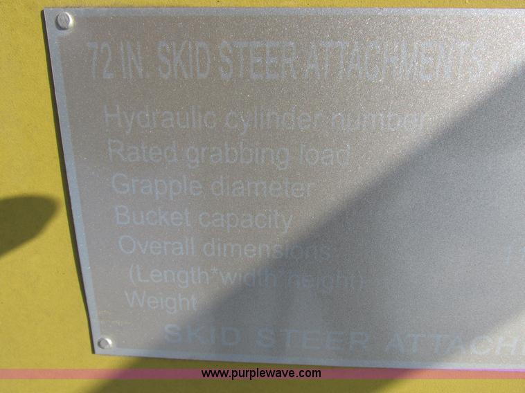 image for item I8766 Skid steer grapple bucket