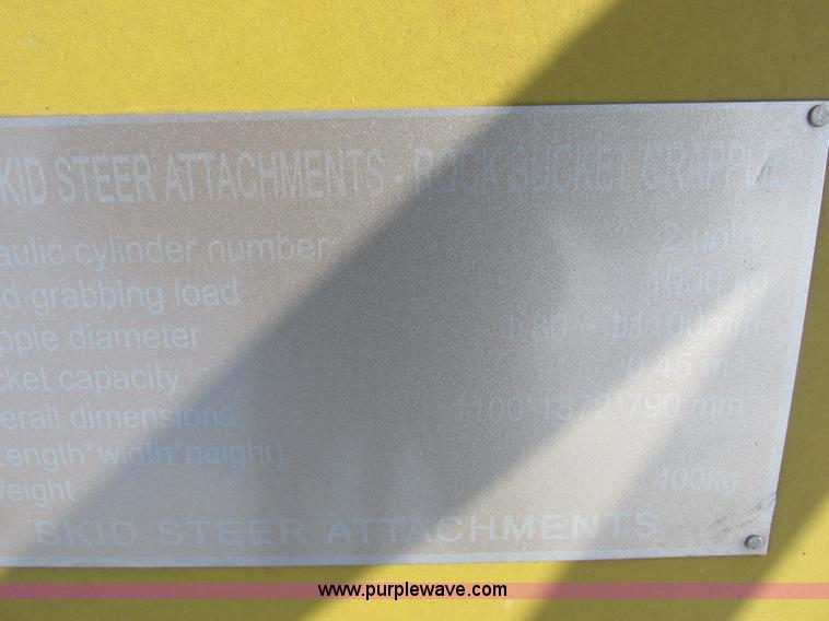 image for item I8766 Skid steer grapple bucket