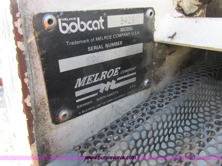 image for item I8768 Bobcat 542B skid steer