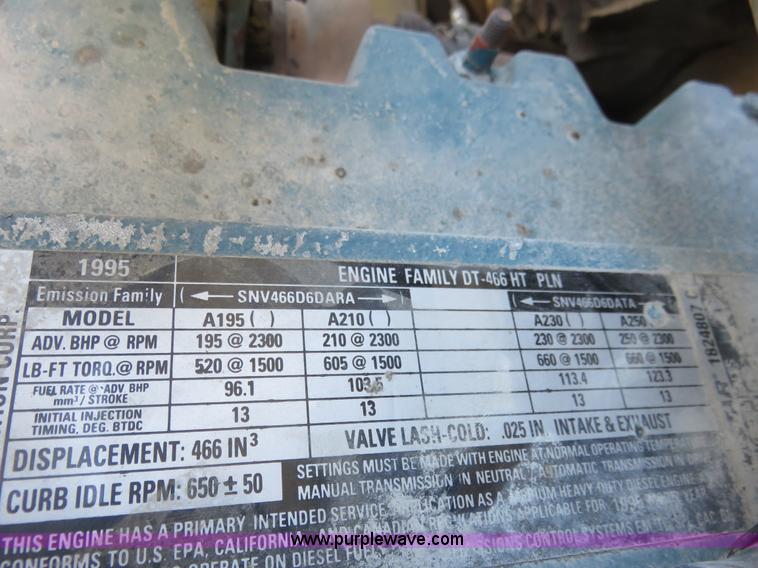 image for item K7021 1995 International 4900 dump truck