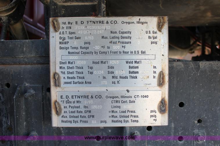 image for item L6576 1994 Ford F700 oil distribution truck