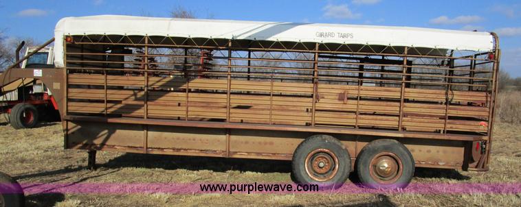 image for item D2260 1980 Hanover livestock trailer