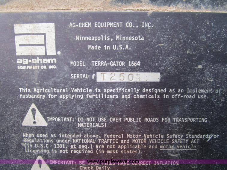 image for item D2285 Ag-Chem TerraGator 1664 applicator
