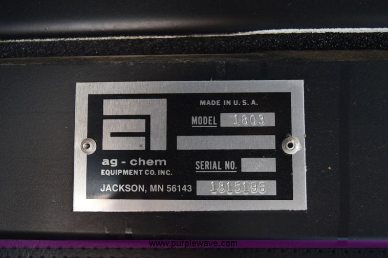 image for item E6149 Ag-Chem TerraGator 1803 self-propelled sprayer