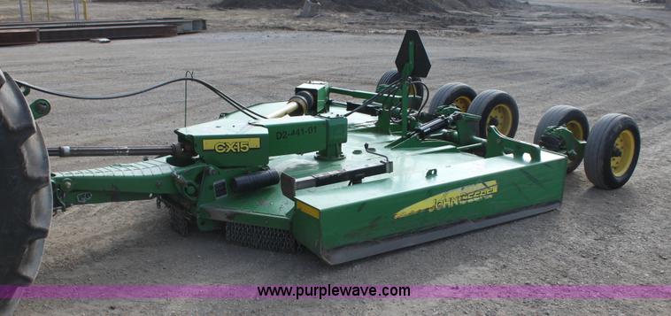 image for item F3456 2009 John Deere CX15 rotary mower
