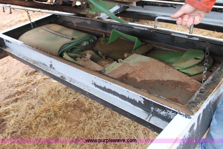 image for item H1630 (2) 2005 Krone disc mower windrowers with shop built trailer