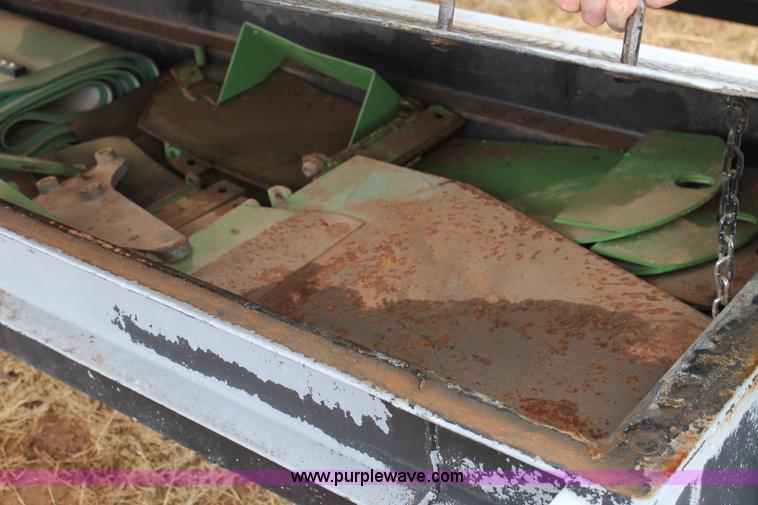 image for item H1630 (2) 2005 Krone disc mower windrowers with shop built trailer