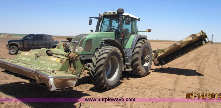 image for item H1630 (2) 2005 Krone disc mower windrowers with shop built trailer