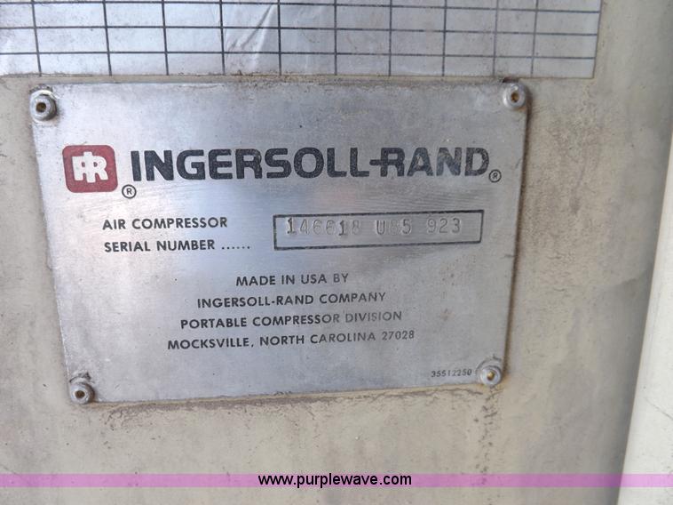 image for item K3134 Ingersoll Rand air compressor