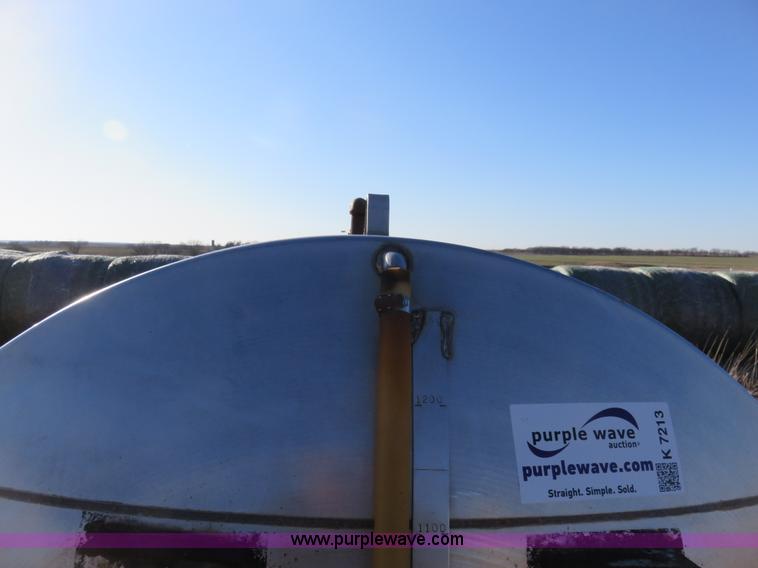 image for item K7213 1,300 gallon stainless steel tank