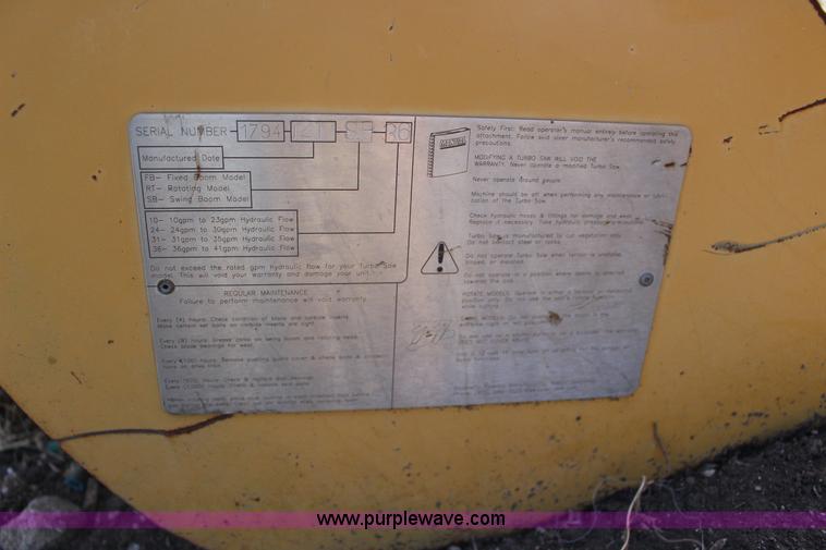 image for item L6561 Turbo Saw swing boom tree saw