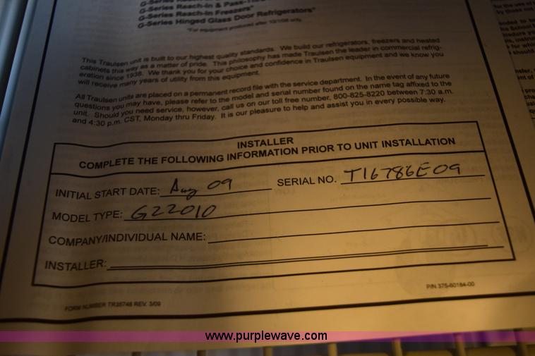 image for item BB9567 Traulsen commercial freezer