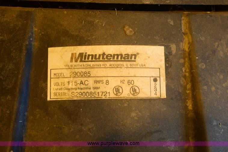 image for item BB9575 Minuteman Cannister vacuum