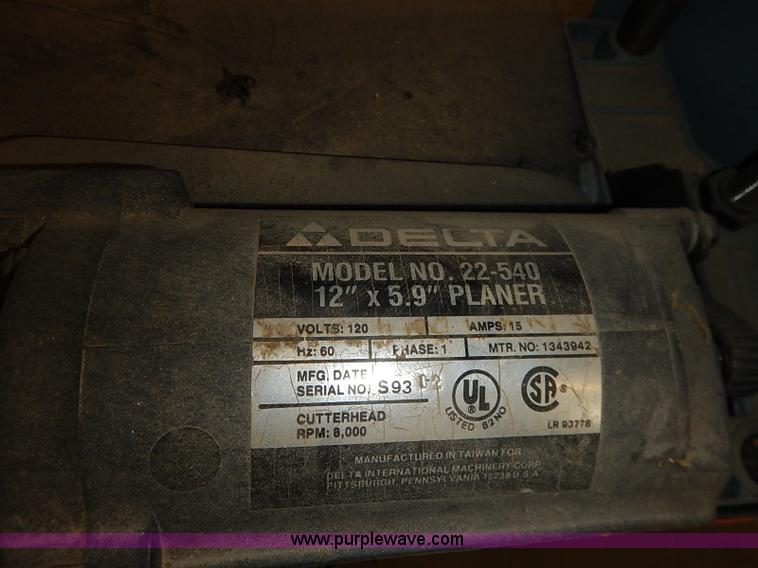 image for item BC9761 Delta 12" portable planer