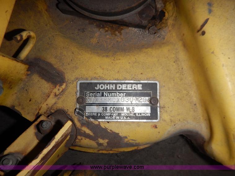 image for item BC9819 John Deere 38" commercial walk-behind lawn mower