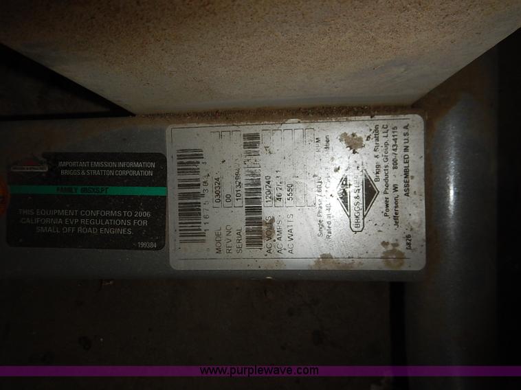 image for item BC9823 Coleman portable generator