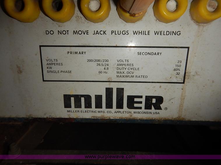 image for item BC9825 Millermatic 35 arc welder