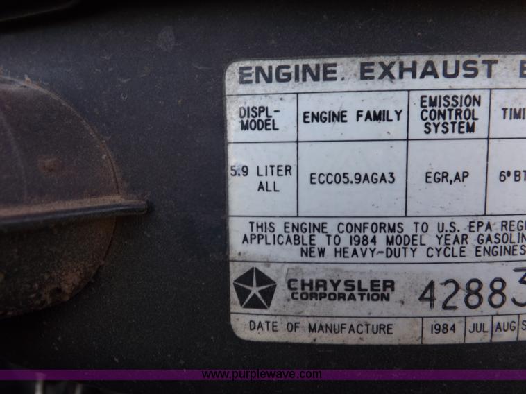 image for item K3059 1985 Dodge W350 Custom fire truck