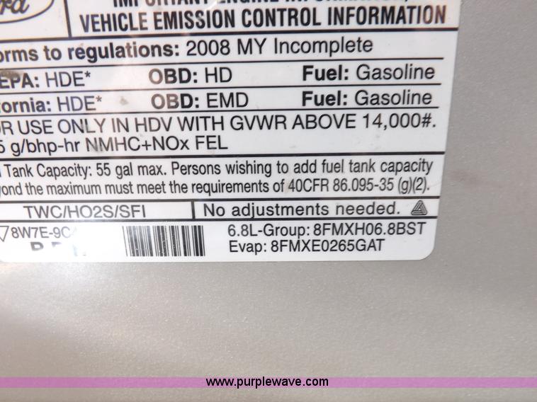 image for item K3149 2008 Ford E450 Super Duty van