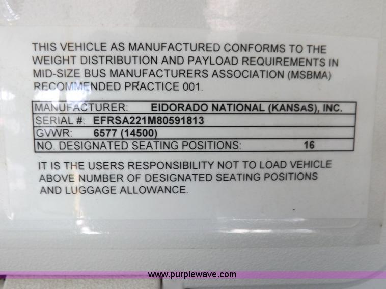 image for item K3149 2008 Ford E450 Super Duty van