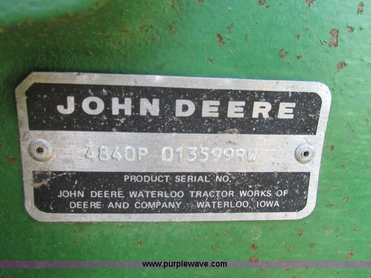 image for item K3161 1981 John Deere 4840 tractor