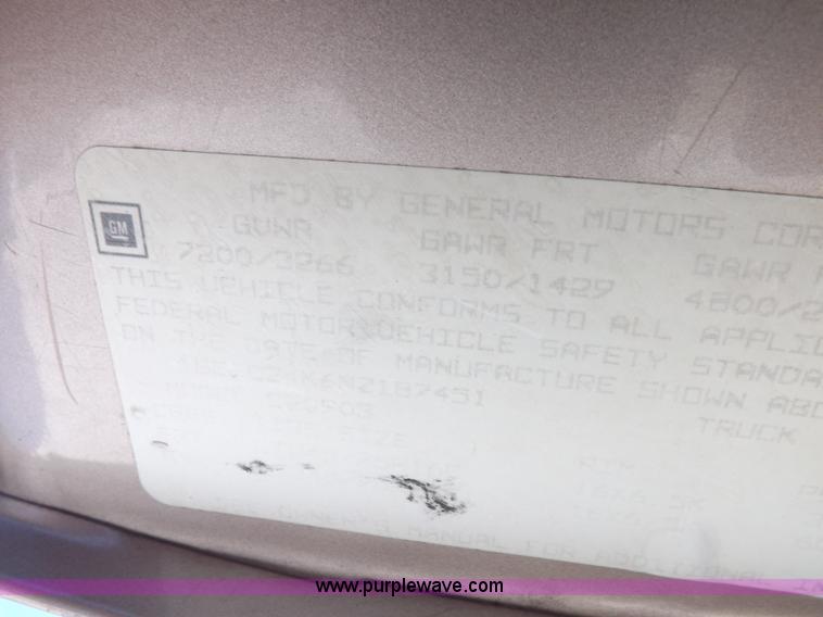 image for item K3173 1992 Chevrolet Cheyenne 2500 pickup truck