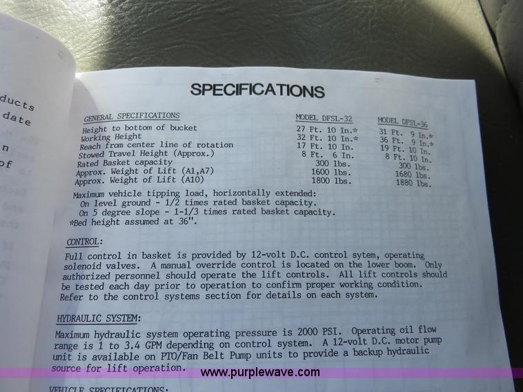 image for item K7191 1994 Ford F450 Super Duty bucket truck