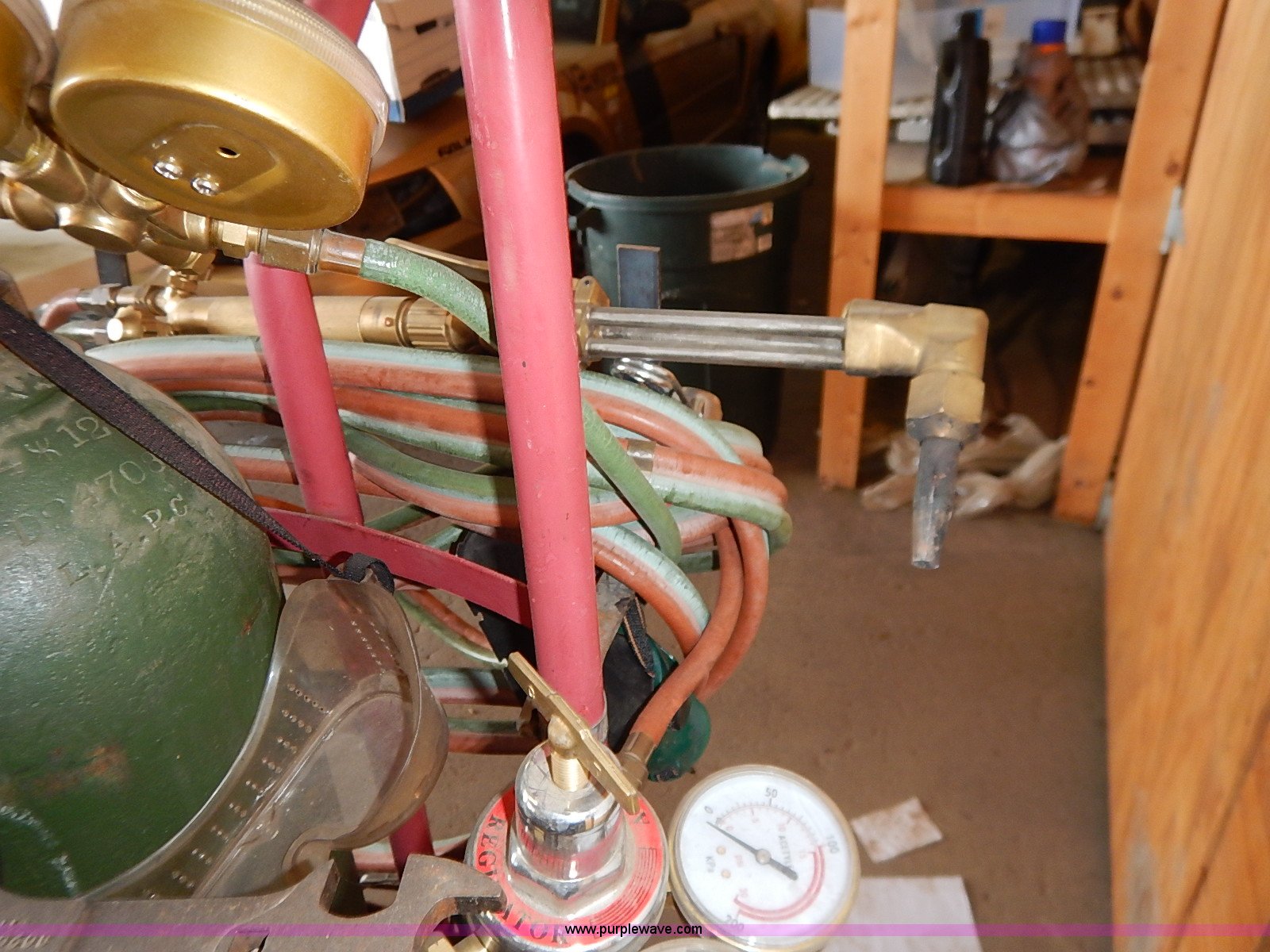 Cutting torch and bottles in Abilene, KS Item BC9812 sold Purple Wave