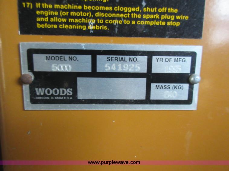 image for item AV9949 1995 Woods 5000 chipper/shredder