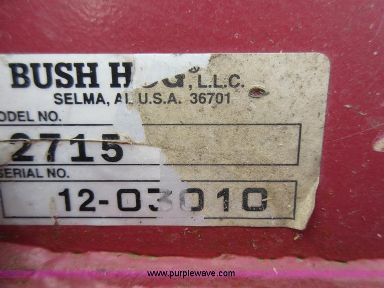 image for item AV9954 Bush Hog 2715 Legend batwing mower