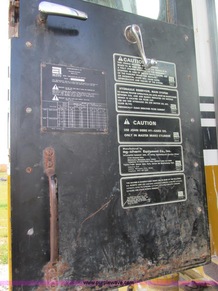 image for item AW9822 1992 Ag-Chem TerraGator 1803 applicator cab and chassis