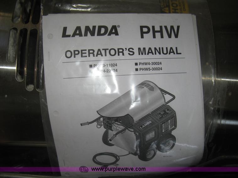 image for item BD9587 2012 Landa PHW hot high pressure washer