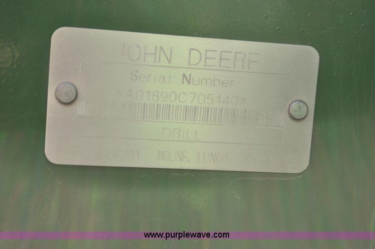 image for item F2206 2003 John Deere 1890 air drill seeder