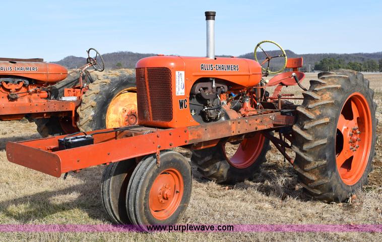 image for item I8513 Allis Chalmers WC antique pull tractor