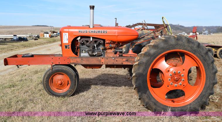 image for item I8513 Allis Chalmers WC antique pull tractor