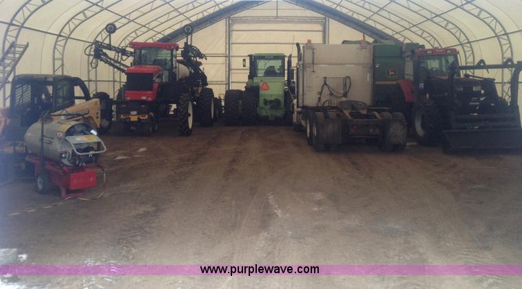 image for item K2509 2015 Premium 40 x 60 x 21 double truss frame coverall fabric storage building