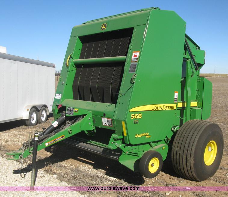 image for item K2798 2012 John Deere 568 round baler