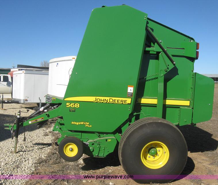 image for item K2798 2012 John Deere 568 round baler