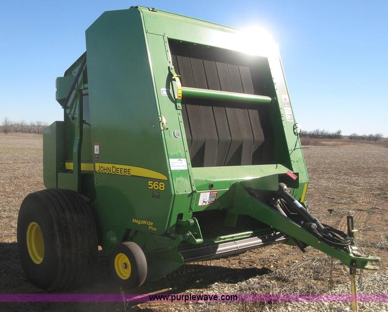 image for item K2798 2012 John Deere 568 round baler