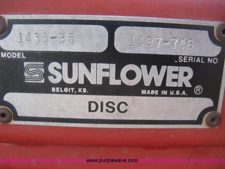 image for item K2808 Sunflower 1433-35 folding disk