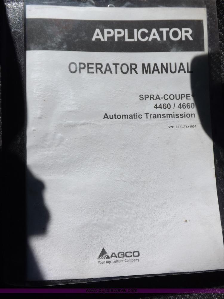 image for item K3199 2013 SpraCoupe 4460 self-propelled sprayer