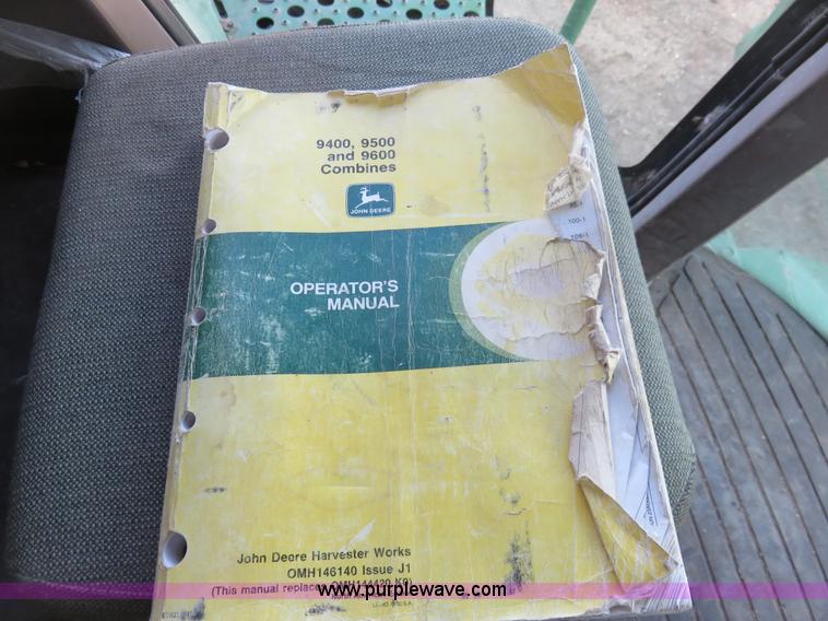 image for item K7184 1993 John Deere 9500 RWA combine