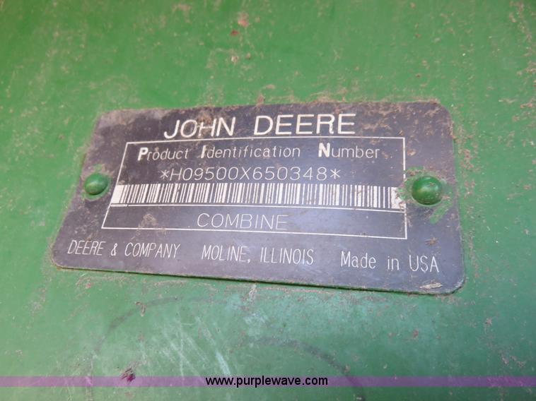 image for item K7184 1993 John Deere 9500 RWA combine