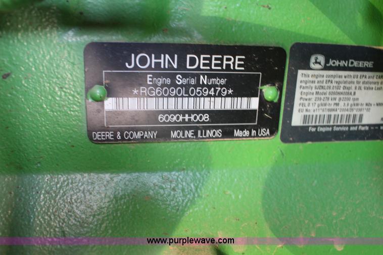 image for item L6597 2009 John Deere 9770 STS combine