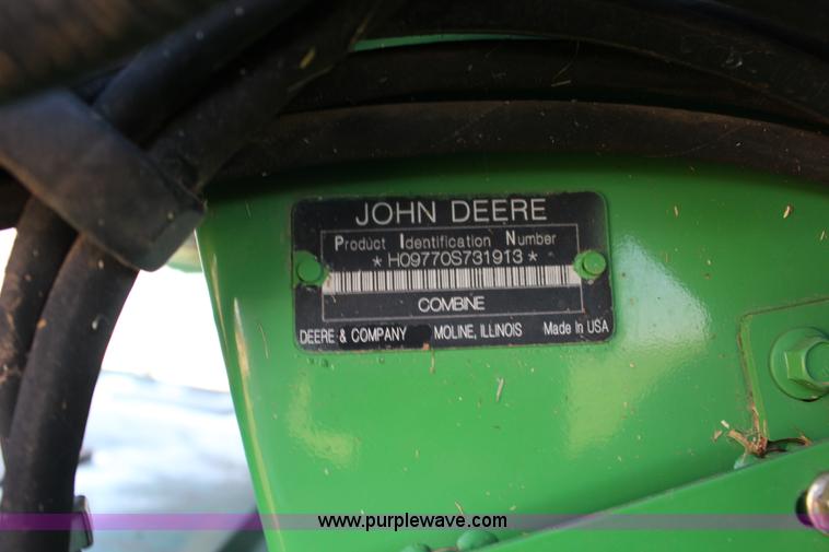 image for item L6597 2009 John Deere 9770 STS combine